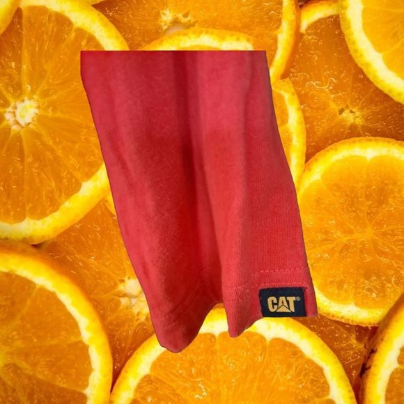 Cat Orange Logo Shirt Size Medium - Picture 2 of 5